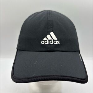 adidas Aeroready Men’s Black/White Moisture Wicking 6 Panel Adjustable Hat OSFM